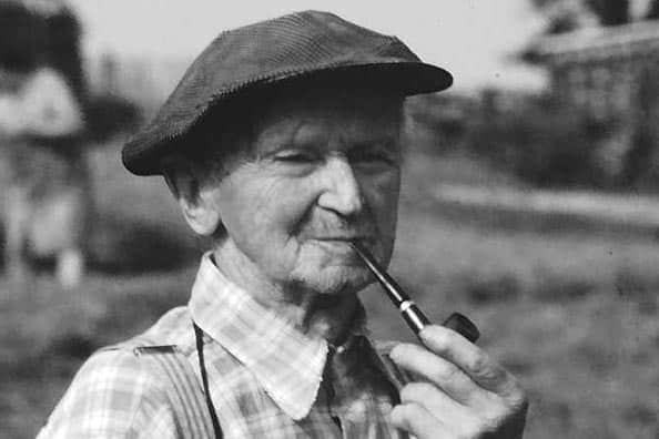 Portrait Stellmacher Carl Wobst (99 Jahre)