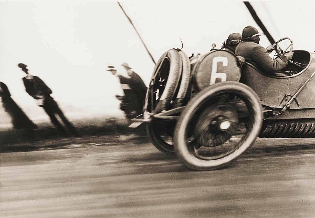 Jacques-Henri Lartigue (1894-1986): Grand Prix de l'A.C.F., Delage racing car, Dieppe, June 26, 1912
