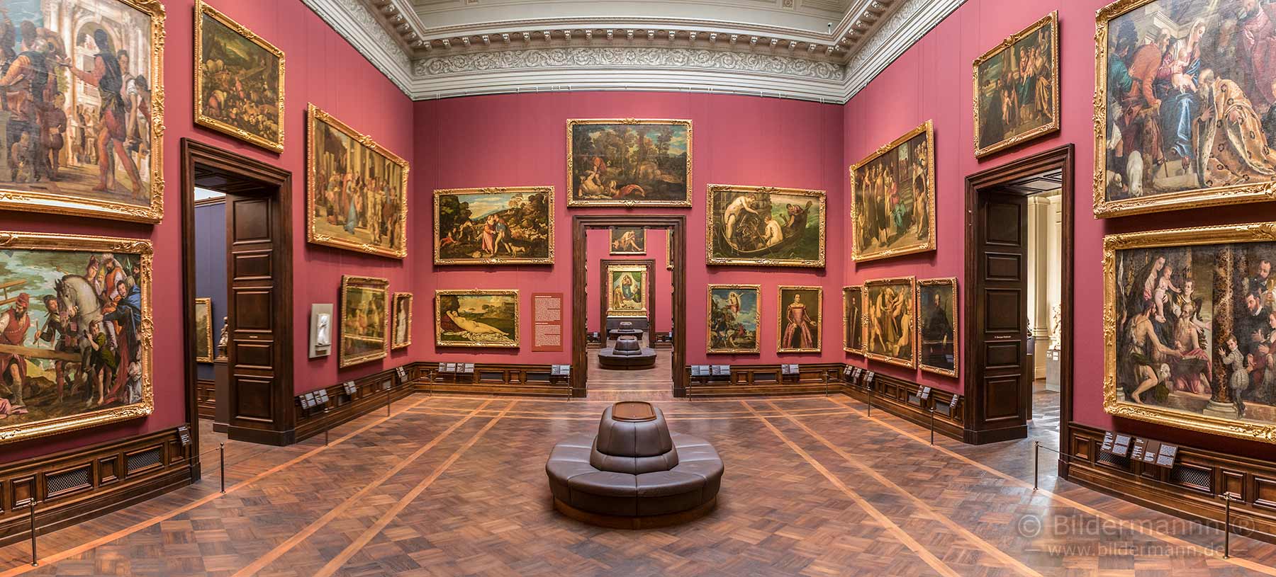 Blick in die Gemäldegalerie „Alte Meister” Dresden